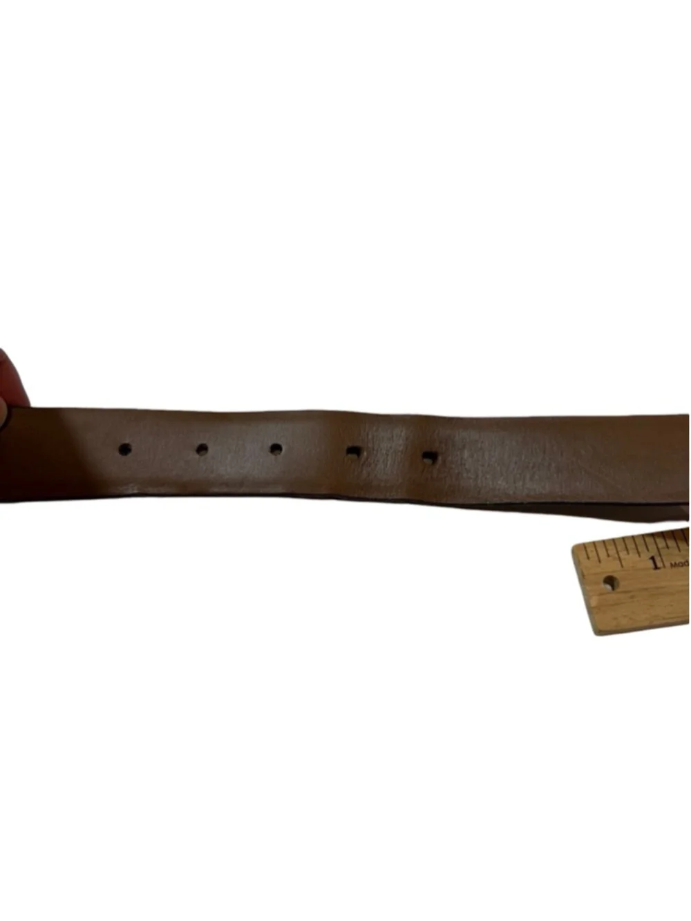Allen Edmonds Calfskin Leather Belt Brown Size 42 USA Classic Dress